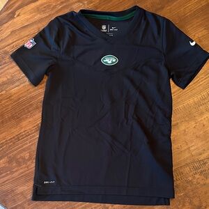 Nike Black and Green Women's Team Jersey